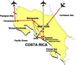 EcoAdventures Costa Rica Cloud Forests and Beaches Tour