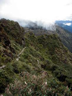 Follow the Inca Trail to the ridge-top ruins of Sayaqmarka