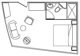 Legend Suite Floor Plan, M/V Galapagos Legend