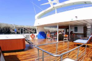 Hot Tub & Deck Area, Catamaran M/C Galapagos Journey III