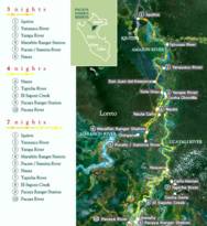M/V Aqua Amazon River Cruise route map