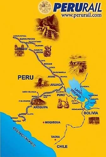 PeruRail Train Routes Map