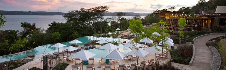 View from Pool Patio, Andaz Peninsula Papagayo Resort Hotel by Hyatt, Papagayo, Costa Rica