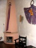 Room Fireplace, Posada de Don Rodrigo Hotel, Panajachel, Lake Atitlan, Guatemala