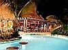 Lagoon Swimming Pool at Night, Ramon's Village Resort, San Pedro Town, Ambergris Caye, Belize
