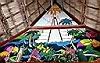 Bungalow Ceiling Decor, Ramon's Village Resort, San Pedro Town, Ambergris Caye, Belize