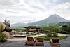 Sunbathing with view of Arenal Volcano, Mountain Paradise Hotel, La Fortuna, Arenal, Costa Rica