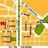 Location Map, Park Chateau Unique Hotel, Buenos Aires, Argentina