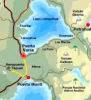 Regional Map, Hotel Puelche, Lake Llanquihue, Puerto Varas, Chile