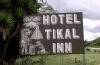 Front Sign, Tikal Inn Hotel, Tikal, Guatemala