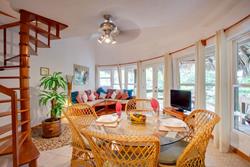 Dining and Living Rooms, Loft Suite, Xanadu Island Resort, Ambergris Caye, Belize