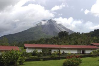 All rooms have direct views of Arenal Volcano, Volcano Lodge Hotel, La Fortuna, Costa Rica