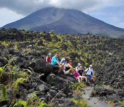 Lava field at the base of Arenal Volcano, Costa Rica
