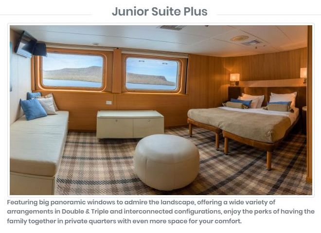 M/V Galapagos Legend Junior Suite Plus Cabin