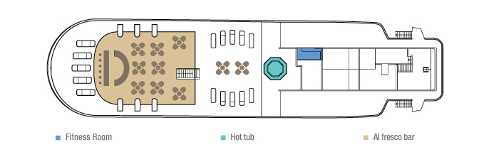 Galapagos Yacht M/Y Isabela II Boat Deck Plan
