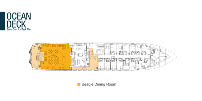 Galapagos M/V Santa Cruz Ocean Deck Plan