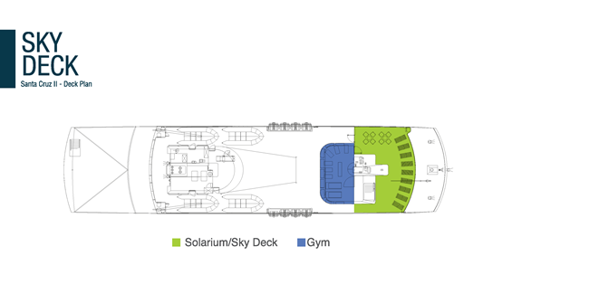 Galapagos M/V Santa Cruz Sky Deck Plan