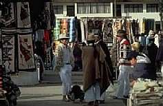 Men at the daily market, Otavalo, Ecuador