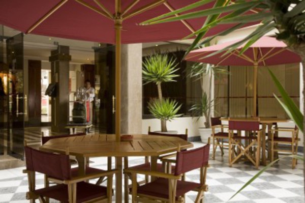 Patio, Casa Andina Classic Miraflores San Antonio Hotel, Lima, Peru Patio, Casa Andina Classic Miraflores San Antonio Hotel, Lima, Peru