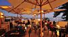 Restaurant Patio Dusk, Casa Higueras Hotel, Valparaiso, Chile