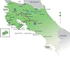 Country Map, Nayara Springs Hotel, Arenal, Costa Rica