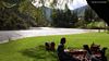 Garden beside the Urubamba River, Belmond Rio Sagrado Hotel, Ollantaytambo, Sacred Valley, Peru Garden beside the Urubamba River, Belmond Rio Sagrado Hotel, Ollantaytambo, Sacred Valley, Peru