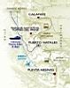 Regional Map, CostAustralis Hotel, Puerto Natales, Chile