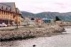 On the road by the sea, CostAustralis Hotel, Puerto Natales, Chile