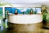 Reception with Iguazu Falls in the background, Melia Iguazu Hotel, Iguazu Falls, Argentina