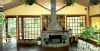 Lobby Fireplace, Peace Lodge Hotel, La Paz, Costa Rica