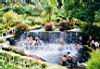 Hanging out at the Waterfall, Tabacon Hot Springs, Arenal, Costa Rica
