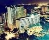 Building by night, Tropical da Bahia Hotel, Salvador, Brazil